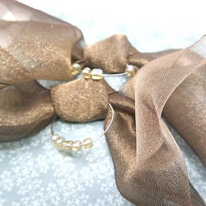 🍒3/$20 Handmade silk shoe clip beads